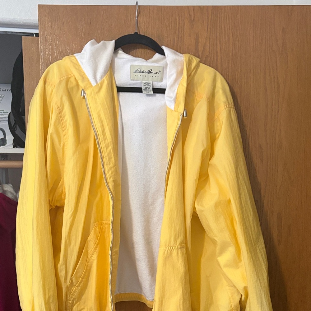 Eddie Bauer Sunny Yellow Hooded Jacket